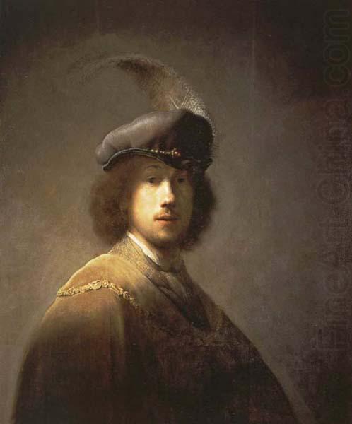 Rembrandt van rijn Self-Portrait with Plumed Beret china oil painting image